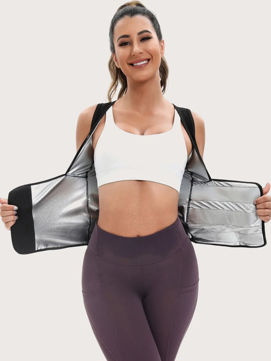 Women Sauna Suit for Weight Loss Sweating Tops Fitness Jacket Hot Thermo Long Sleeves Gym Shaper Fat Burning Workout Tracksuit